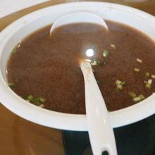 スープ。薄味。