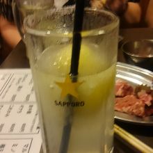 人気の生レモンサワー