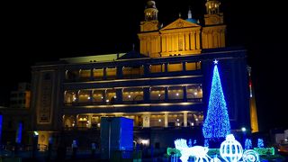 駅前のイルミネーション