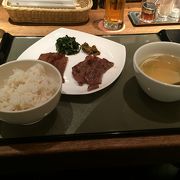 牛たん定食が美味しかったです。