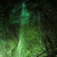 野天風呂からの滝！！！