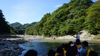 ライン下りはとても楽しいです。　チケット売り場から舟乗り場までかなり階段があります。