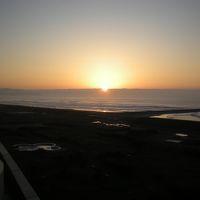 太平洋から昇る朝日は最高に綺麗でした。