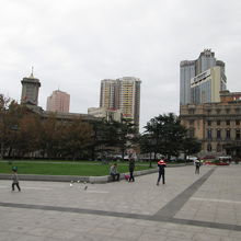 広場の風景です。