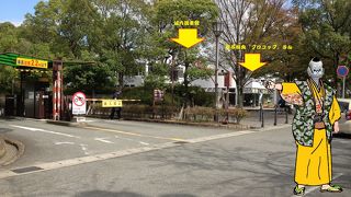 姫路城への穴場駐車場　城の北駐車場