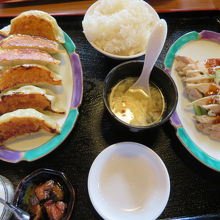 定食を食べました