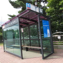 石窟庵入口のバス停