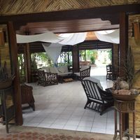 お庭の真ん中にあるソファスペース