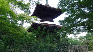 小倉山の中ほどにある紅葉の名所