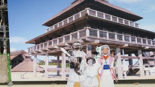 大きな祭殿ががあります