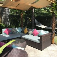 ヴィラのアウトドアリビング