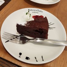 二階で注文したケーキ