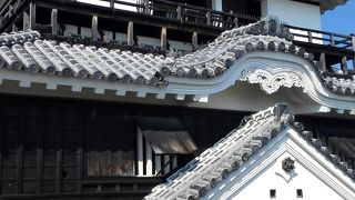 美しいフォルムの松山城