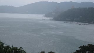 台湾３大観光地の一つの大きな淡水湖