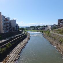 犀川大橋から上流を見る