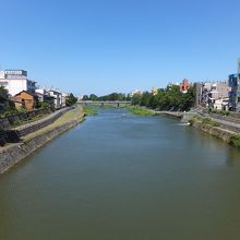 犀川大橋から下流を見る