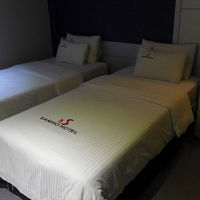 ツインベッドでした。