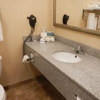 洗面台が広くて使いやすい。