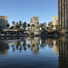 早朝ローイング　アラ・ワイ運河　ハワイ