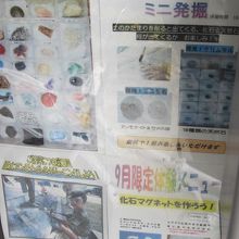 楽しそうなプログラムが色々と用意されていました