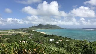 海岸線が綺麗に見える