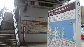 海の眺めが良いプロムナードです