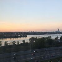 客室からセント・ローレンス川が望めます