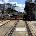 なんとも風情のある駅、琵琶湖まで歩いて5分