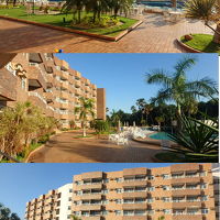 外観。少なくとも3棟あるが、ホテルは一部？