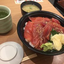 朝食限定づけ丼