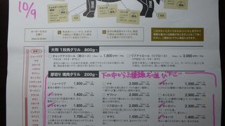 色々な部位の牛肉がありました。