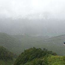 大観峰からの黒部湖の眺め