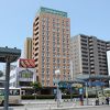 駅前にあるビジネスホテル