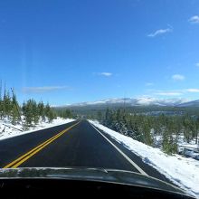 オールドフェイスフルへ向かう道