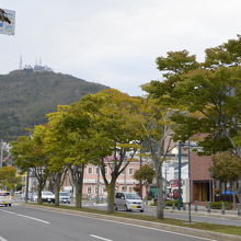 下から見た函館山
