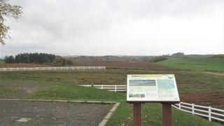 美瑛の町の南丘陵一帯の道路