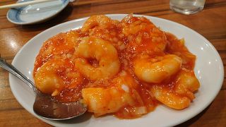 水餃子は勿論、エビチリも絶品