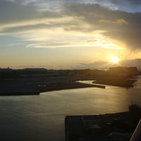 ホテルからの夕景