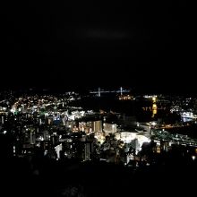 部屋から見える長崎の夜景