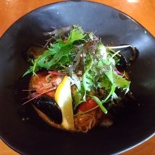 オマール貝の冷たいパスタです。