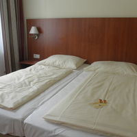 ベッドの上にWelcomeプレゼントが。