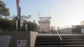 本門寺境内から屋上へと行くことができます