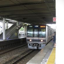 JR摂津富田駅京都線電車