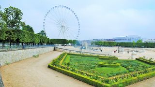 かつてはチュイルリー宮殿の庭だったチュイルリー公園です。
