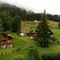 ベランダから見える登山鉄道