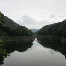 薗原ダムによって形成された薗原湖