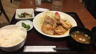 雪室熟成豚の生姜焼き定食！