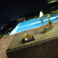 クラブラウンジも飲み物は充実してました。夜景も抜群です。