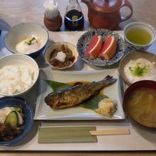 朝食の御飯が美味しい(でも全体的に味は濃いめ）