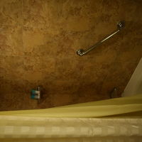 シャワー。バスタブもあります。